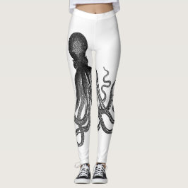 Octopussy Byxor, legeringar med bläckfisk Leggings