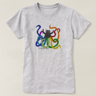 Octopussy T-Shirt söt bläckfisk Katt