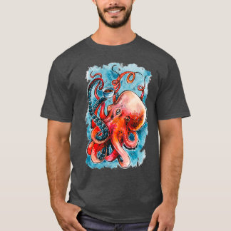 Octorista, alla favoriter cefalopod barista t shirt