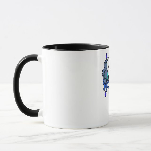 Octoskallblått Mugg (Vänster)