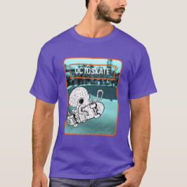 Octoskat 2 Skateboarding Octopus T Shirt