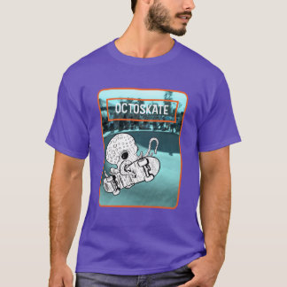 Octoskat 2 Skateboarding Octopus T Shirt