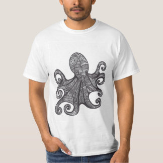 OctoZen stort tryck T Shirt