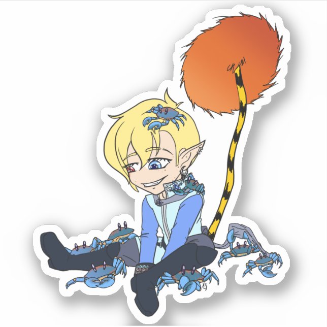 Ocular Ordeal Birthday Crabs Klistermärken (Framsida)