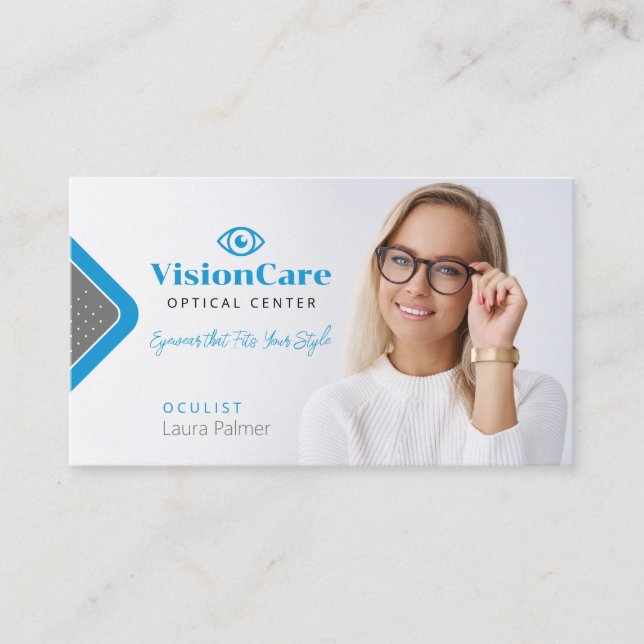 Oculist | Affärskortet Optical Center Visitkort (Framsida)