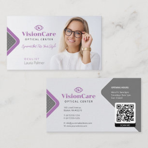 Oculist Optisk mittpunkt Visitkort