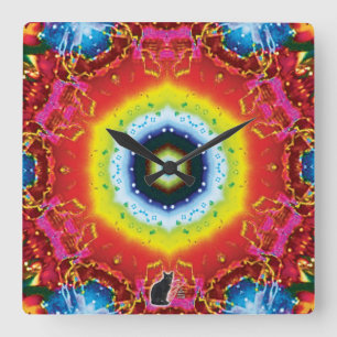 Oculus Kaleidoscope Fyrkantig Klocka