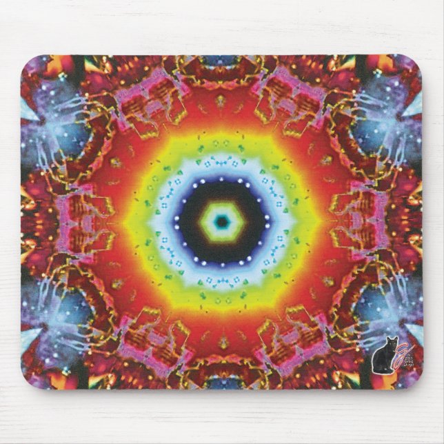 Oculus Kaleidoscope Mouse Pad Musmatta (Framsidan)