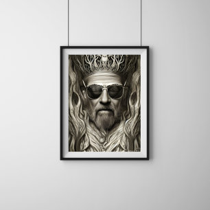 Od Rockers Die aldrig Surreal Fantasy Art Poster