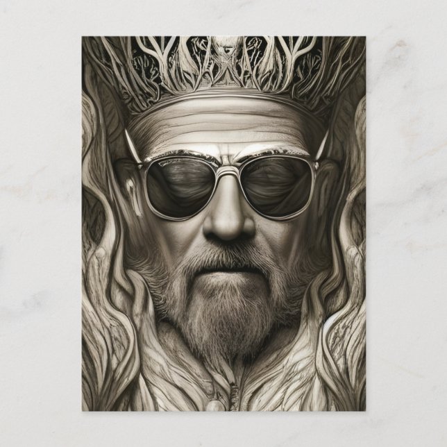 Od Rockers Die aldrig Surreal Fantasy Art Vykort (Framsida)