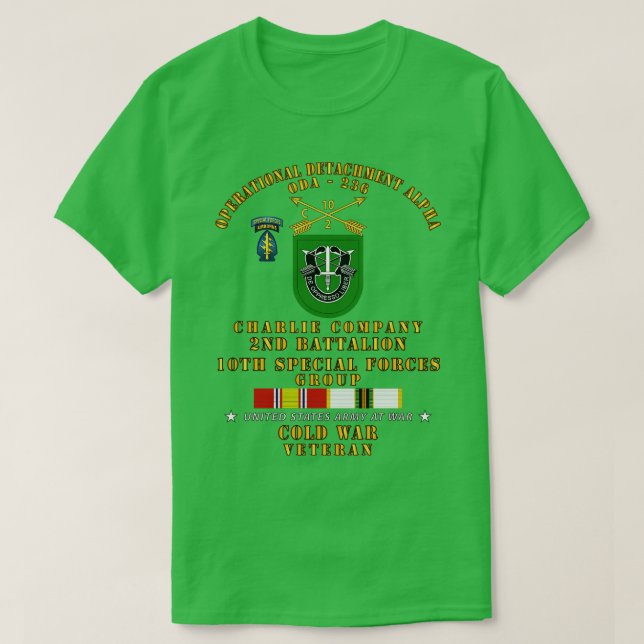 ODA 236 C Co 2:e Bn 10th SFG med KALL SVC T Shirt (Design framsida)
