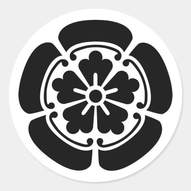 Oda, Japan Runt Klistermärke (Framsida)