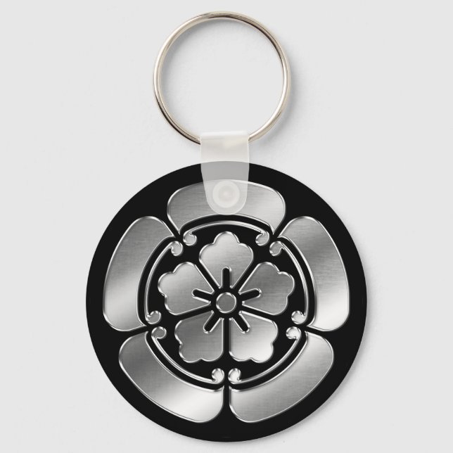 Oda Klan Kamon Silver Chrome Nyckelring (Framsida)