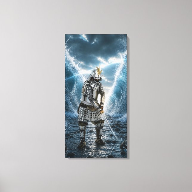 Oda Nobunaga Samurajrustning Vatten 16x32 Canvastryck (Framsida)