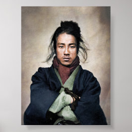 Oda Nobuyoshi Samurai Porträtt Poster