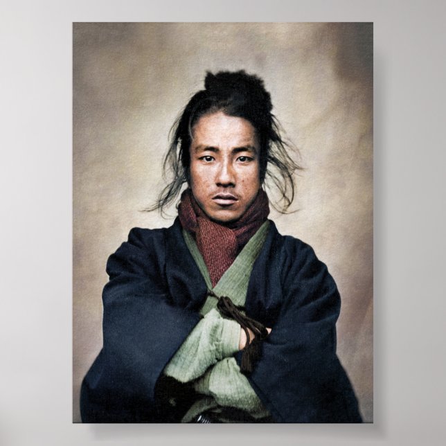 Oda Nobuyoshi Samurai Porträtt Poster (Framsidan)