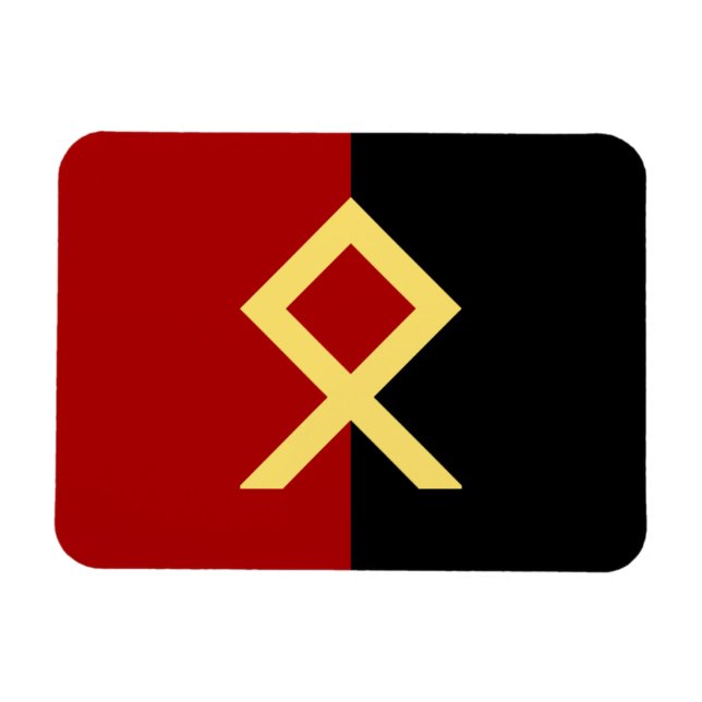 Odal Rune Flagga Magnet (Horisontell)