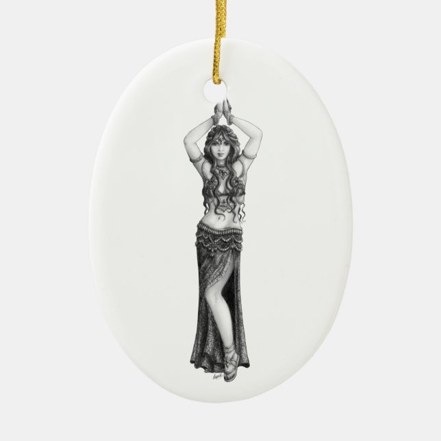 Odalisk Julgransprydnad Keramik (Framsidan)
