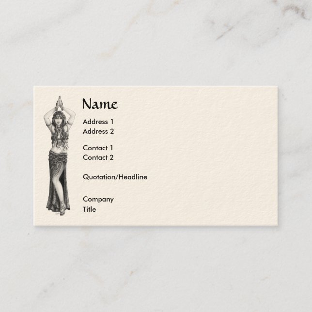 Odalisk Visitkort (Framsida)