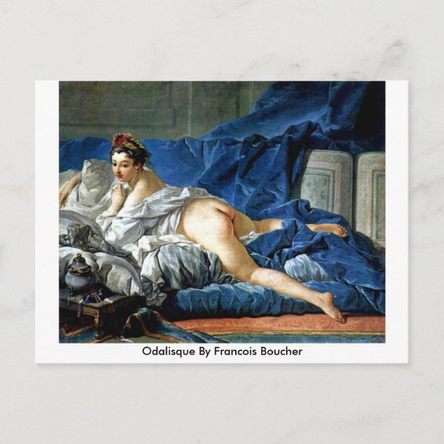 Odalisque av Francois Boucher Vykort (Framsida)