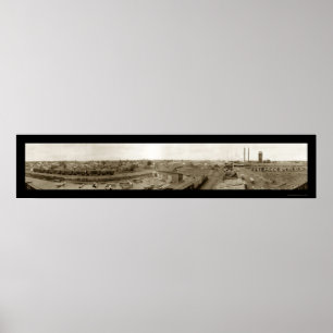 Odanah Wisconsin Tåg Photo 1915 Poster