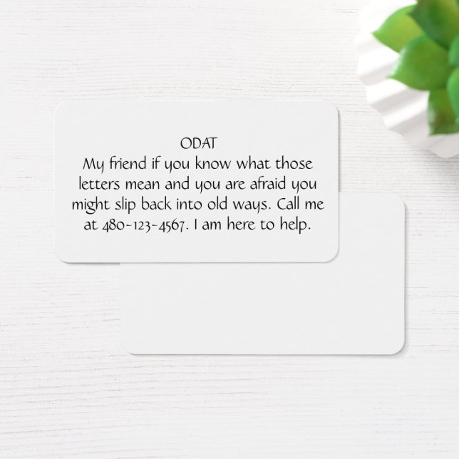 ODAT VISITKORT (Skivbord)