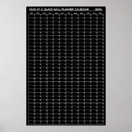 Odaterad Årsöversikt Väggplanerare Kalender Poster