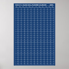 Odaterad Årsöversikt Väggplanerare Kalender Poster