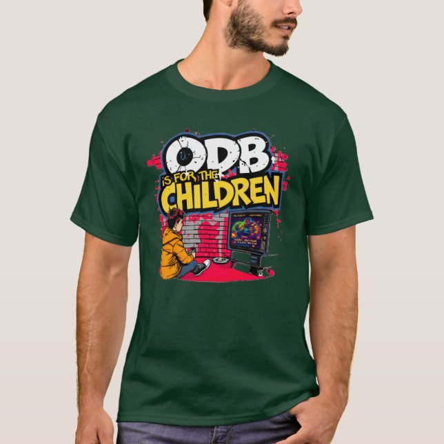 ODB Is for the Children Retro Video Game OlDirtyBa T Shirt (Framsida)