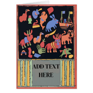 Odd Animals, lägg till text, Hälsningskort