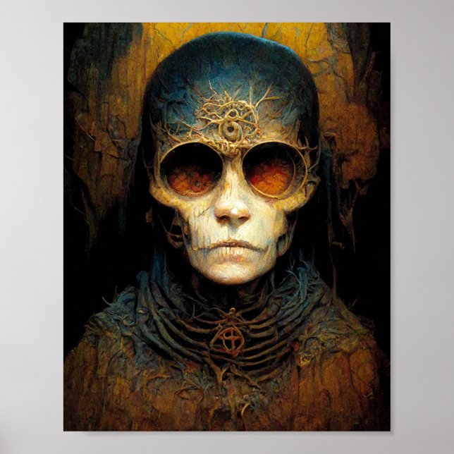 Odd Creat2 Mörk Fantasy Horror Art Poster (Framsidan)