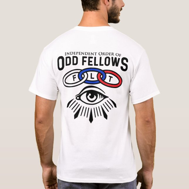 Odd Fellows Links and Öga T Shirt (Baksida)