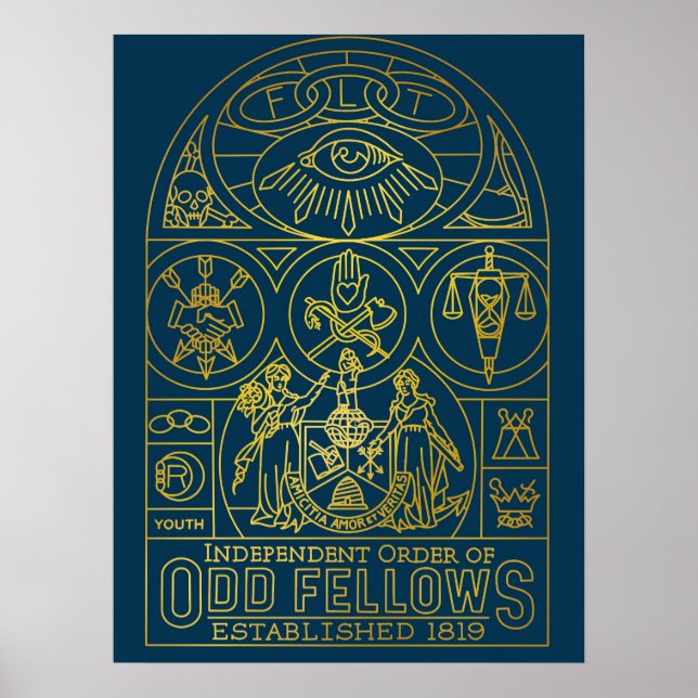 Odd Fellows SGL Mural Monoline Poster (Framsidan)