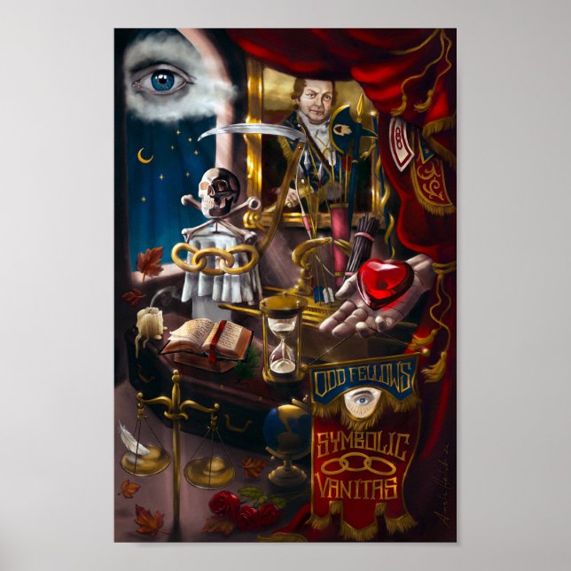 Odd Fellows Symbolic Vanitas Poster (Framsidan)