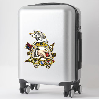 Odd Fellows Tattoo Stil Horseshoe Trivet Klistermärken