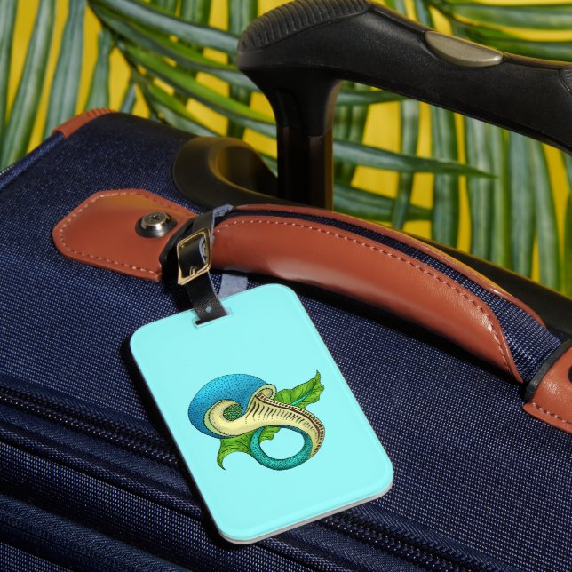 Odd Fish Acrylic Luggage Tag Bagagebricka (Framsida Insitu 1)