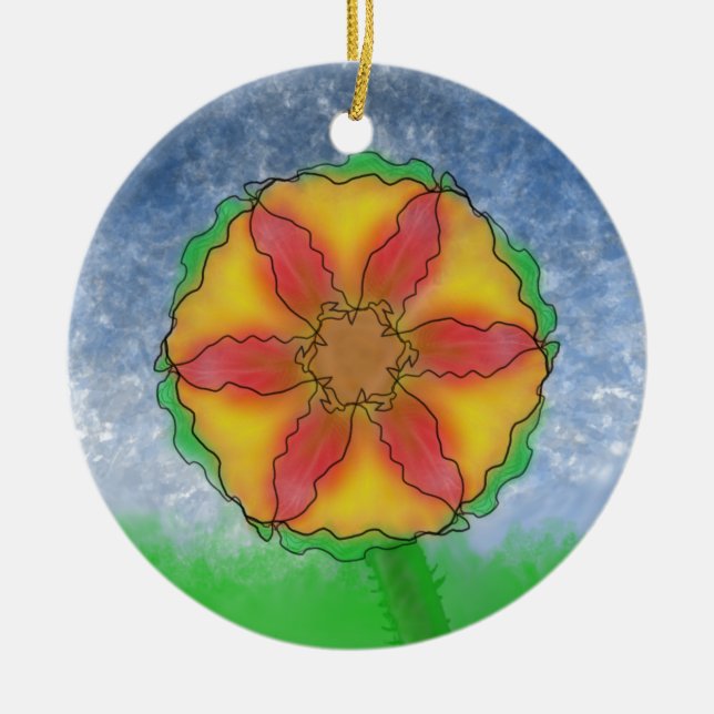 Odd Flower Julgransprydnad Keramik (Framsidan)