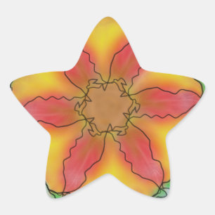 Odd Flower Stjärnformat Klistermärke
