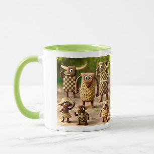 Odd Friends - Klan Forest Checker & Dots Poster Mugg