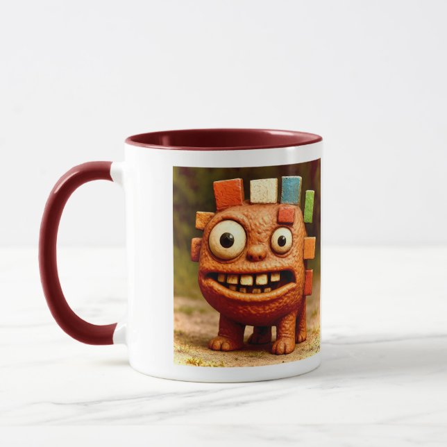 Odd Friends - Rainbow Block Monster PosterPoster Mugg (Vänster)
