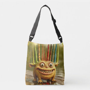 Odd Friends - Rainbow Spike Monster Canvas Axelväska