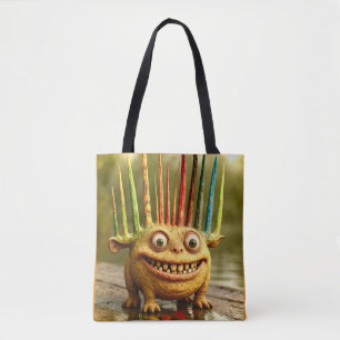 Odd Friends - Rainbow Spike Monster Canvas Tygkasse
