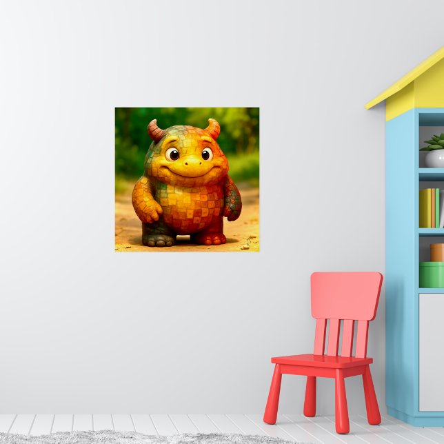 Odd Friends - Regnbågsmonster Poster (Barnkammare 1)