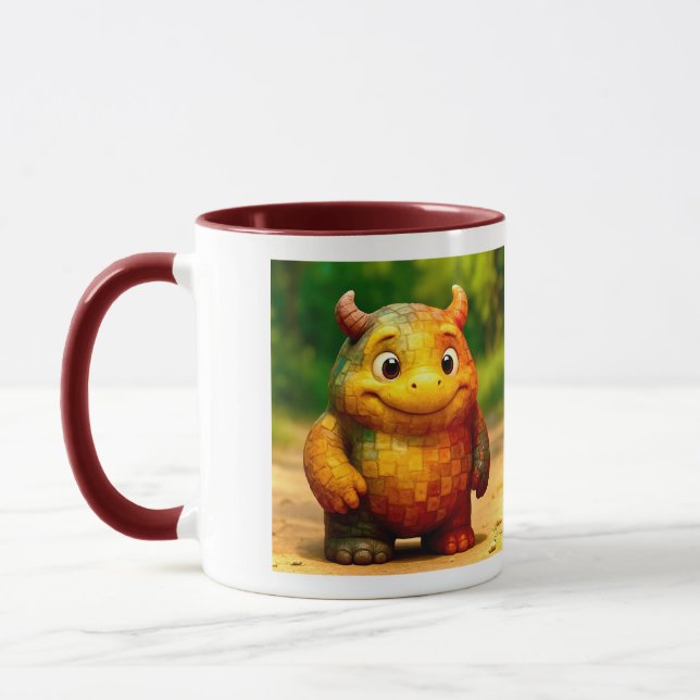 Odd Friends - Regnbågsmonster Poster Mugg (Vänster)