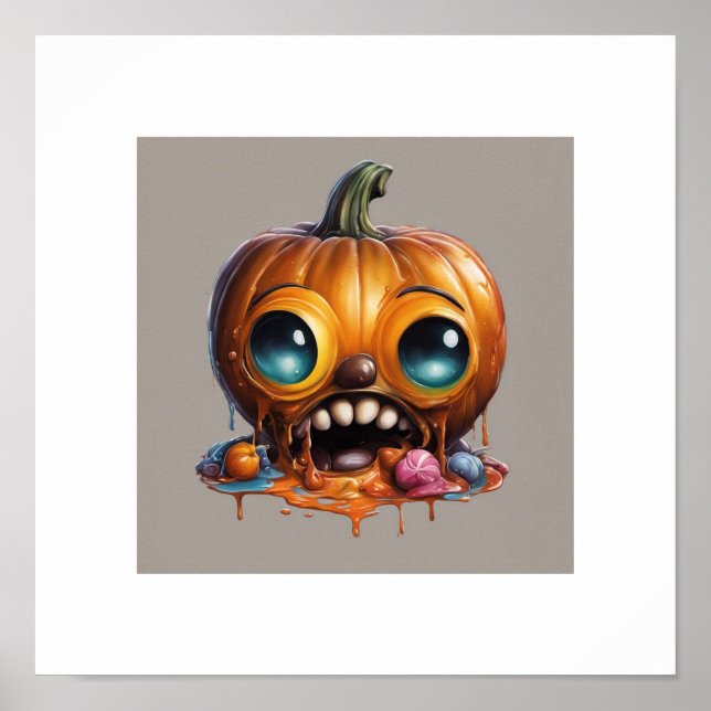 Odd Halloween Candy Pumpkin Poster (Framsidan)