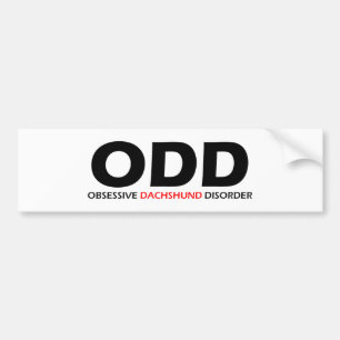 ODD - överdriven doseringsstörning Bildekal
