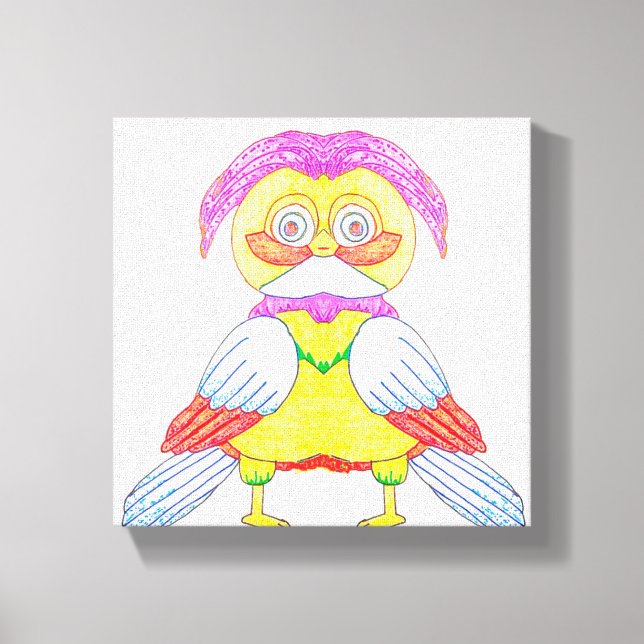Odd Owl Canvastryck (Framsida)