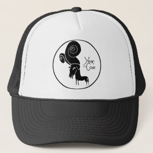 Odd Ram Goat Chinese Year Zodiac Birthday Hat Truckerkeps