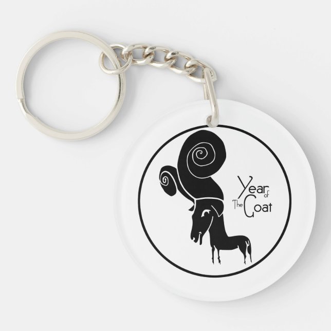 Odd Ram Goat Chinese Year Zodiac Birthday Monogram (Framsidan)