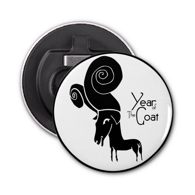 Odd Ram Goat Chinese Year Zodiac Flaska Open Flasköppnare (Framsidan)